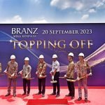 Tokyu Land Indonesia secara resmi melakukan topping off untuk proyek BRANZ Mega Kuningan.(RedI)