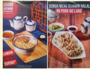 LANZHOU LAMIAN Living World Alam Sutera Tangerang, Banten ini memberikan promo beli 1 gratis 1 menu Lamian selama seminggu (28 Novemb- 3 Desember 2023).(RedI)