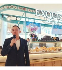 Andrye Setiawan CEO, Exquise Patisserie pada pembukaan gerai ke-5 Exquisse Pattiserie.(RedI) 